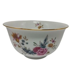 American Avon‎ Heirloom Bowl Independence Day 1981 Porcelain Floral Vintage